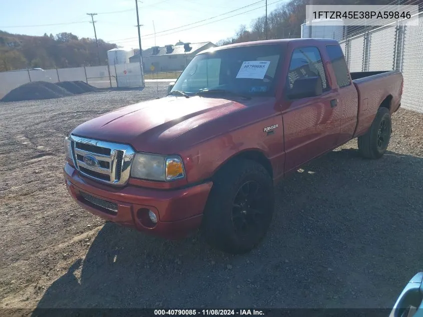 2008 Ford Ranger Fx4 Off-Road/Sport/Xlt VIN: 1FTZR45E38PA59846 Lot: 40790085