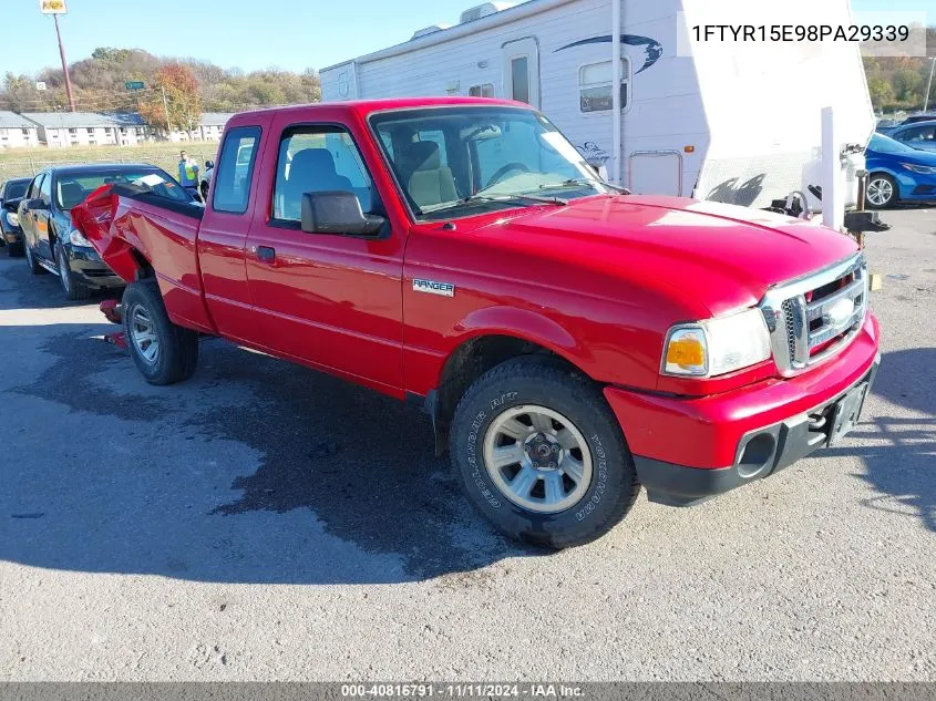 2008 Ford Ranger Fx4 Off-Road/Sport/Xl/Xlt VIN: 1FTYR15E98PA29339 Lot: 40816791