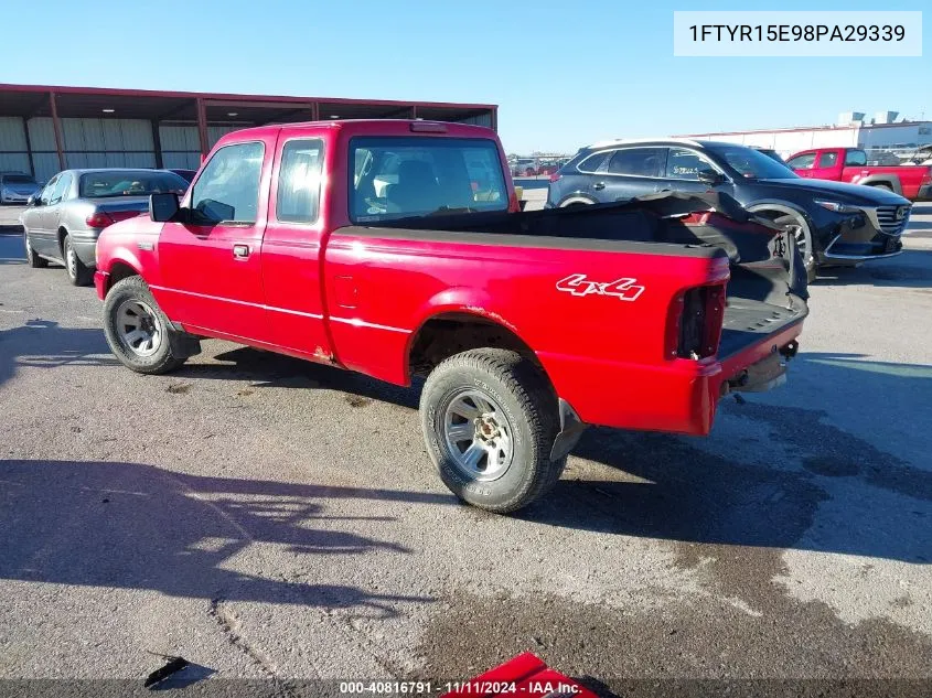 2008 Ford Ranger Fx4 Off-Road/Sport/Xl/Xlt VIN: 1FTYR15E98PA29339 Lot: 40816791