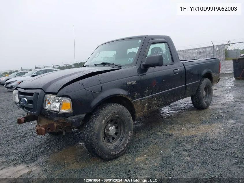 2009 Ford Ranger VIN: 1FTYR10D99PA62003 Lot: 12061864