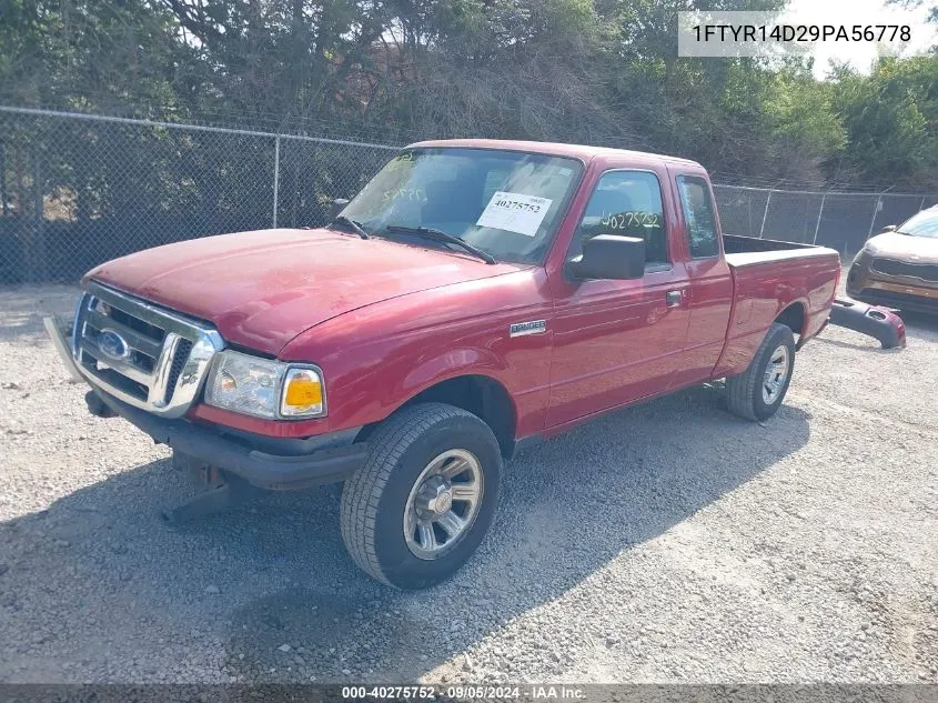 2009 Ford Ranger Xl/Xlt VIN: 1FTYR14D29PA56778 Lot: 40275752