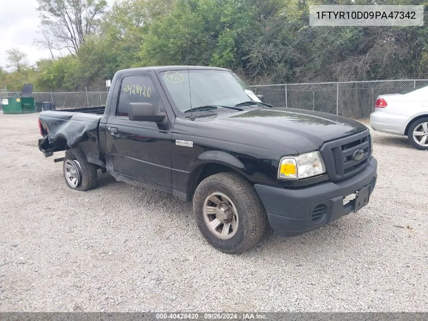 2009 Ford Ranger Sport/Xl/Xlt VIN: 1FTYR10D09PA47342 Lot: 40428420