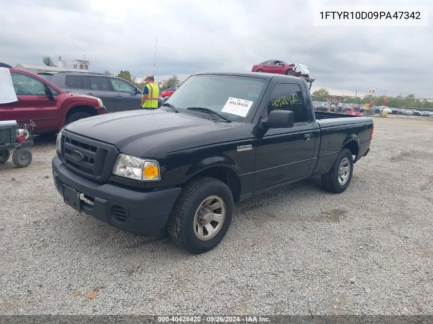 2009 Ford Ranger Sport/Xl/Xlt VIN: 1FTYR10D09PA47342 Lot: 40428420