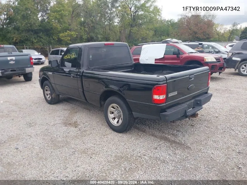 2009 Ford Ranger Sport/Xl/Xlt VIN: 1FTYR10D09PA47342 Lot: 40428420