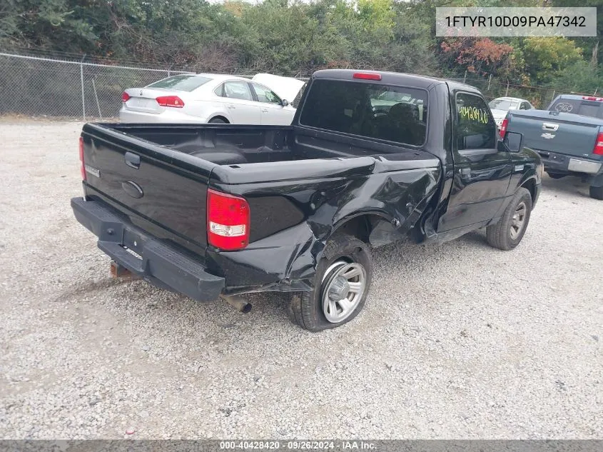 2009 Ford Ranger Sport/Xl/Xlt VIN: 1FTYR10D09PA47342 Lot: 40428420