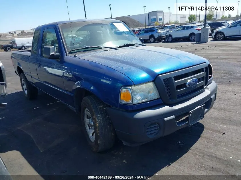 2009 Ford Ranger Xl/Xlt VIN: 1FTYR14D49PA11308 Lot: 40442169