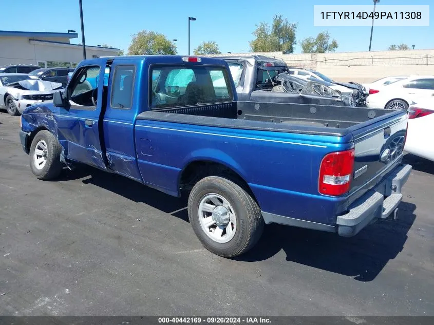 2009 Ford Ranger Xl/Xlt VIN: 1FTYR14D49PA11308 Lot: 40442169