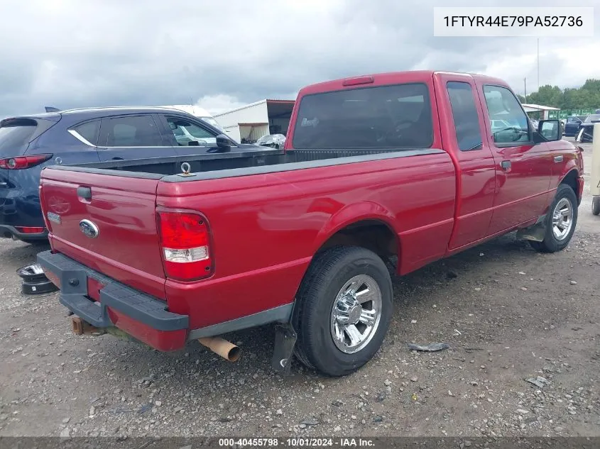 2009 Ford Ranger Sport/Xlt VIN: 1FTYR44E79PA52736 Lot: 40455798