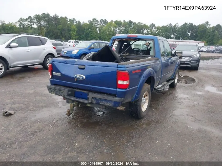 2009 Ford Ranger Super Cab VIN: 1FTYR14EX9PA63924 Lot: 40464907