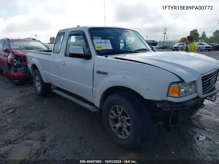 2009 Ford Ranger Fx4 Off-Road/Sport/Xl/Xlt VIN: 1FTYR15E89PA00772 Lot: 40487882