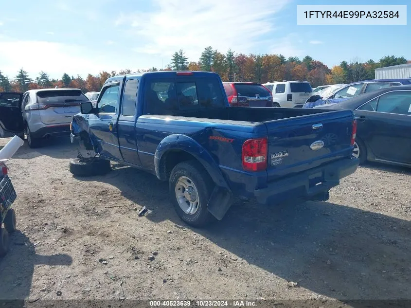 2009 Ford Ranger Sport/Xlt VIN: 1FTYR44E99PA32584 Lot: 40523639