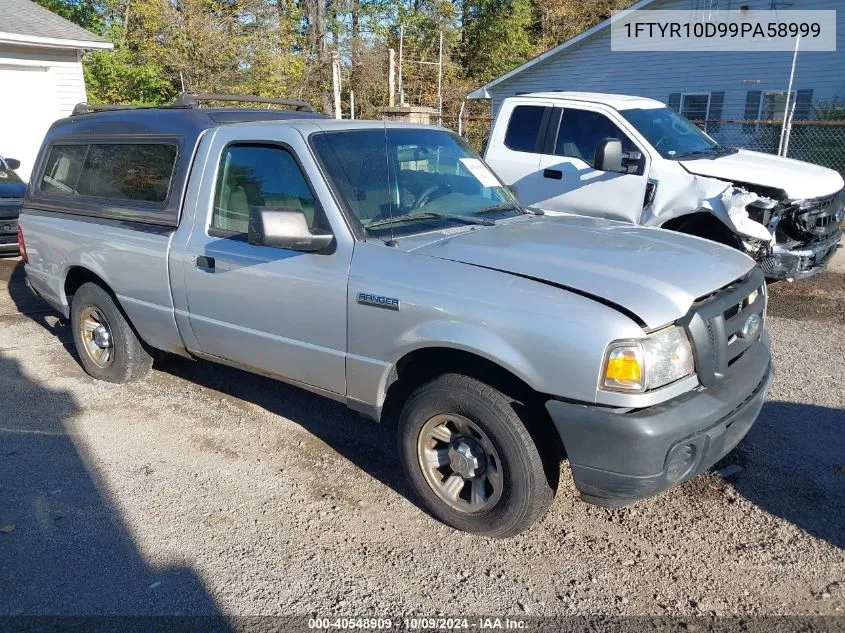 2009 Ford Ranger Sport/Xl/Xlt VIN: 1FTYR10D99PA58999 Lot: 40548909