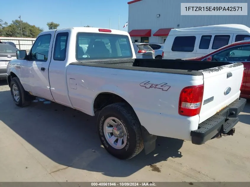 2009 Ford Ranger Super Cab VIN: 1FTZR15E49PA42571 Lot: 40561946