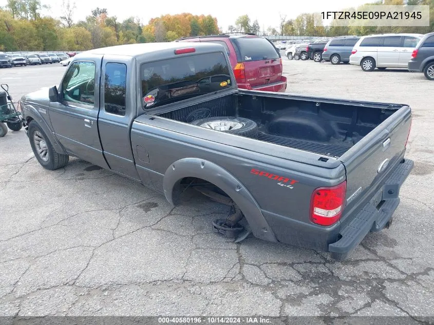 2009 Ford Ranger Super Cab VIN: 1FTZR45E09PA21945 Lot: 40580196