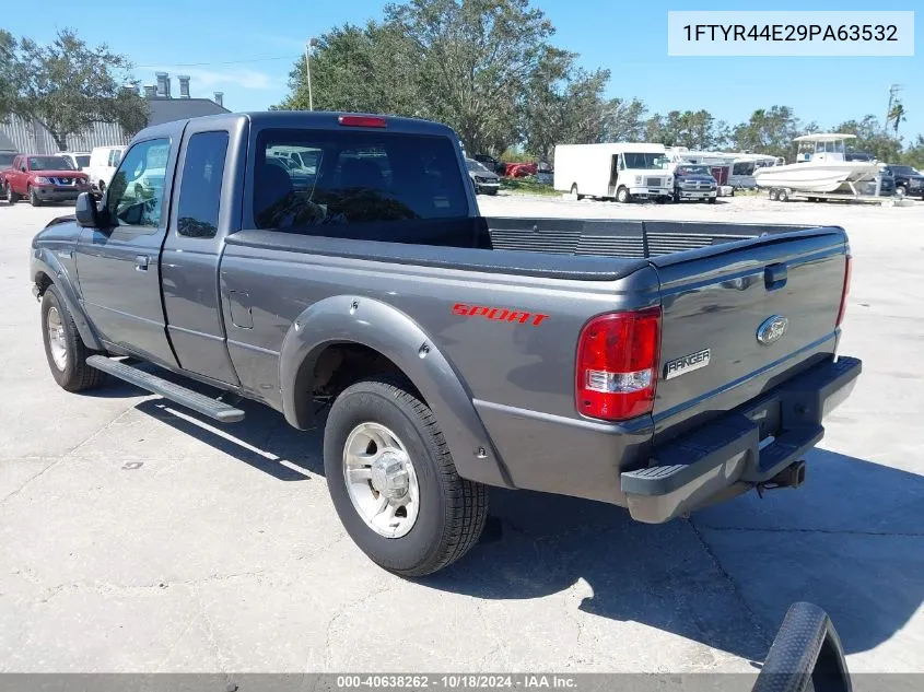 2009 Ford Ranger Sport/Xlt VIN: 1FTYR44E29PA63532 Lot: 40638262