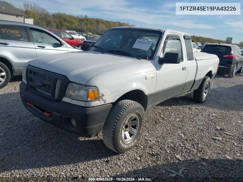 2009 Ford Ranger Fx4 Off-Road/Sport/Xlt VIN: 1FTZR45E19PA43226 Lot: 40682629