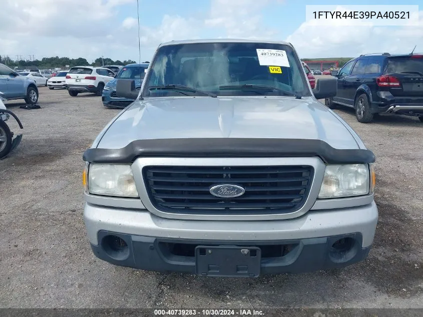 2009 Ford Ranger Sport/Xlt VIN: 1FTYR44E39PA40521 Lot: 40739283