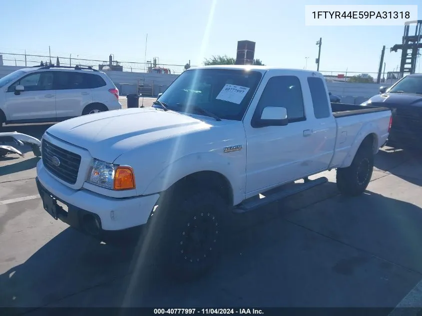 2009 Ford Ranger Sport/Xlt VIN: 1FTYR44E59PA31318 Lot: 40777997