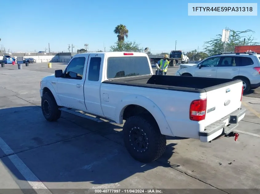 2009 Ford Ranger Sport/Xlt VIN: 1FTYR44E59PA31318 Lot: 40777997