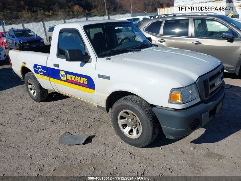 2009 Ford Ranger Sport/Xl/Xlt VIN: 1FTYR10D59PA48471 Lot: 40815512