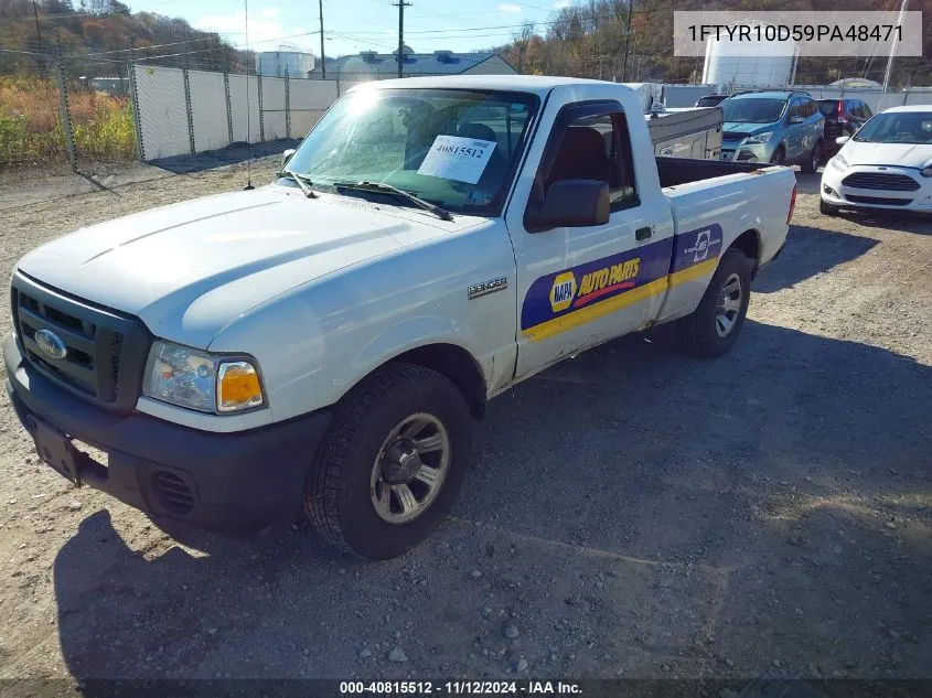 2009 Ford Ranger Sport/Xl/Xlt VIN: 1FTYR10D59PA48471 Lot: 40815512