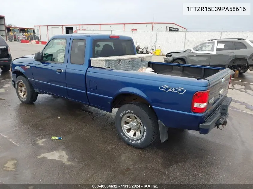 2009 Ford Ranger Fx4 Off-Road/Sport/Xl/Xlt VIN: 1FTZR15E39PA58616 Lot: 40864632