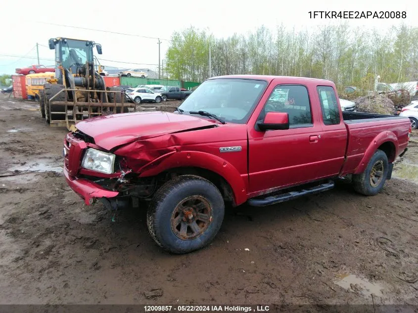 2010 Ford Ranger VIN: 1FTKR4EE2APA20088 Lot: 12009857