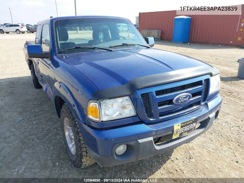 2010 Ford Ranger VIN: 1FTKR4EE3APA23839 Lot: 12094690