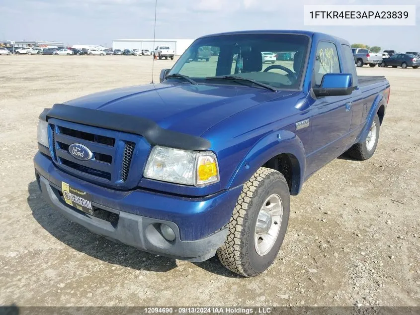 2010 Ford Ranger VIN: 1FTKR4EE3APA23839 Lot: 12094690