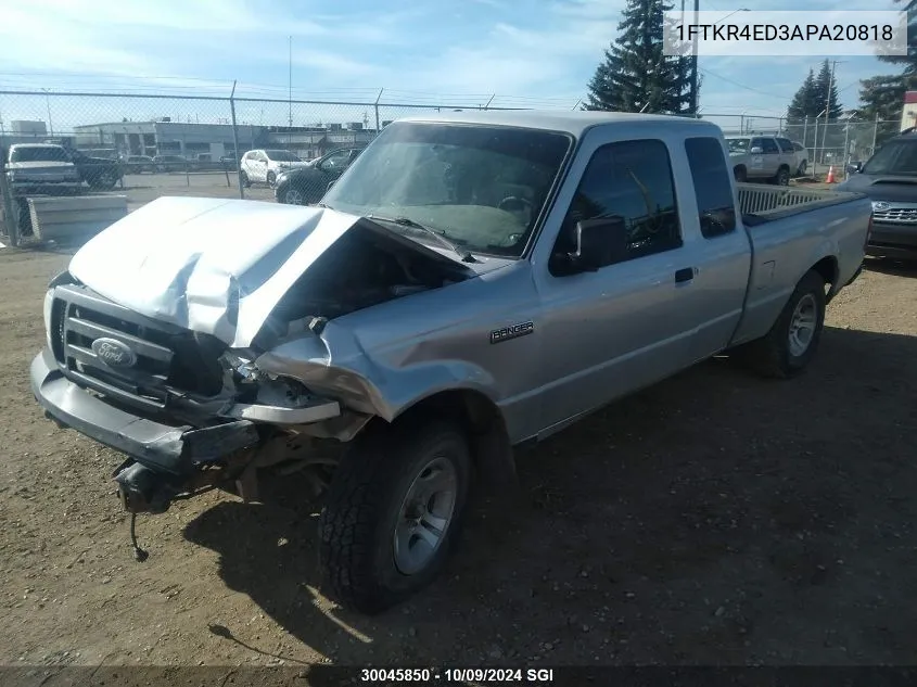 2010 Ford Ranger Super Cab VIN: 1FTKR4ED3APA20818 Lot: 30045850