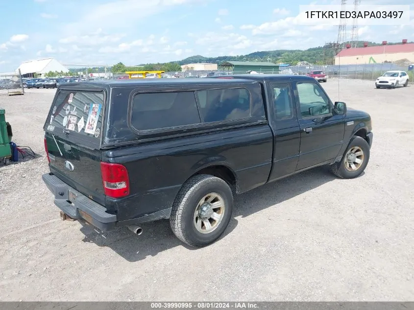 2010 Ford Ranger Xl/Xlt VIN: 1FTKR1ED3APA03497 Lot: 39990995