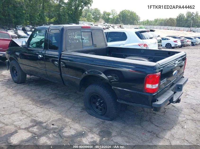 2010 Ford Ranger Xl/Xlt VIN: 1FTKR1ED2APA44462 Lot: 40099658