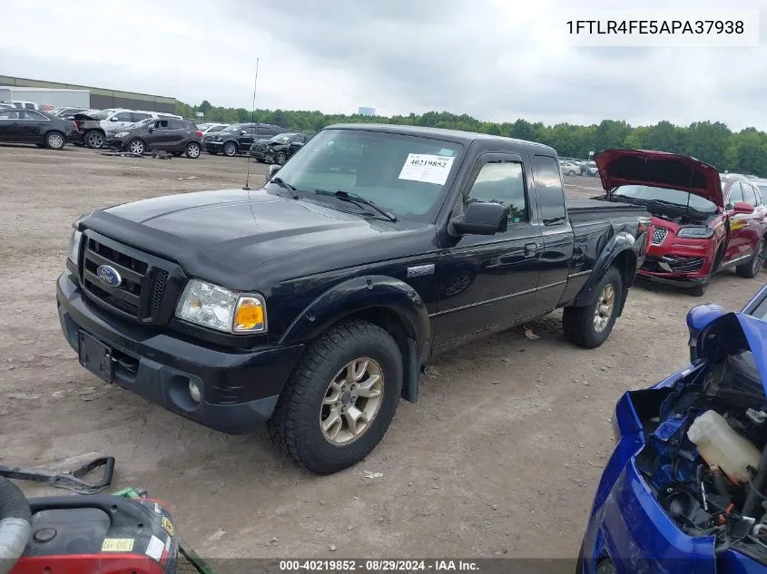 2010 Ford Ranger Sport/Xlt VIN: 1FTLR4FE5APA37938 Lot: 40219852