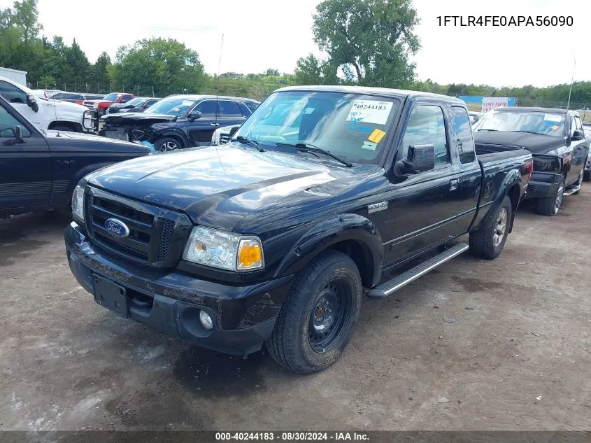 2010 Ford Ranger Sport/Xlt VIN: 1FTLR4FE0APA56090 Lot: 40244183