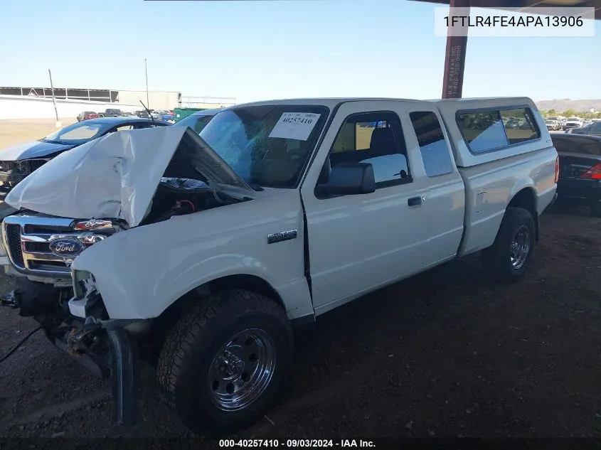 2010 Ford Ranger Sport/Xlt VIN: 1FTLR4FE4APA13906 Lot: 40257410