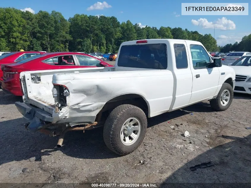 2010 Ford Ranger Xl/Xlt VIN: 1FTKR1ED0APA23349 Lot: 40398777