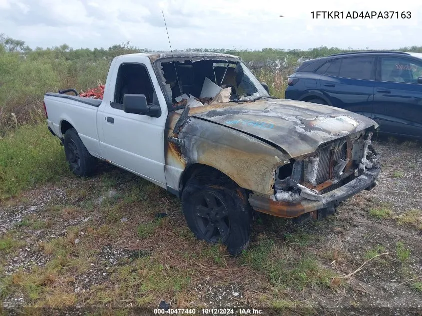 2010 Ford Ranger Xl/Xlt VIN: 1FTKR1AD4APA37163 Lot: 40477440