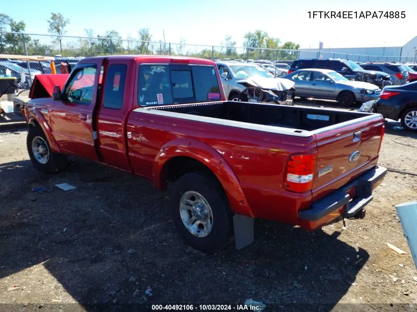 2010 Ford Ranger Sport/Xlt VIN: 1FTKR4EE1APA74885 Lot: 40492106