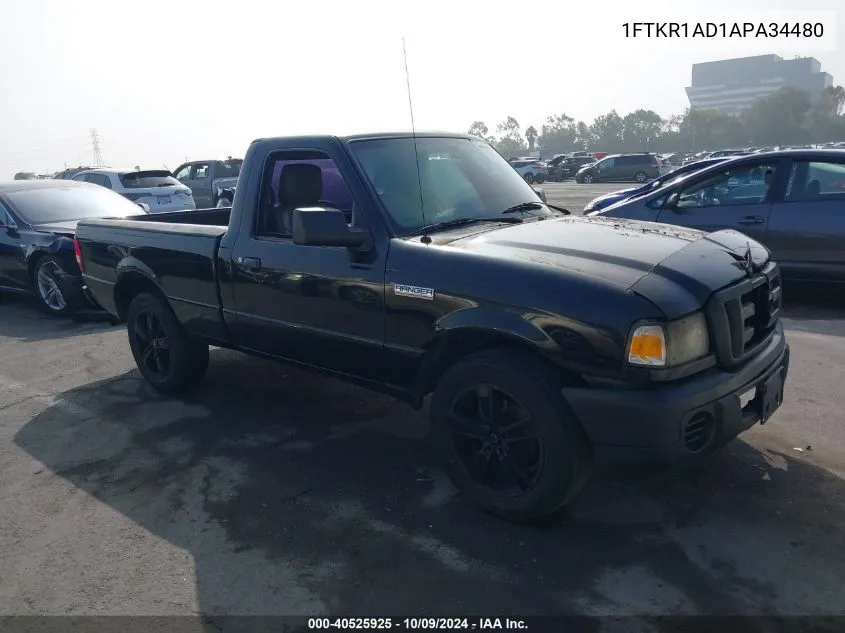 2010 Ford Ranger VIN: 1FTKR1AD1APA34480 Lot: 40525925