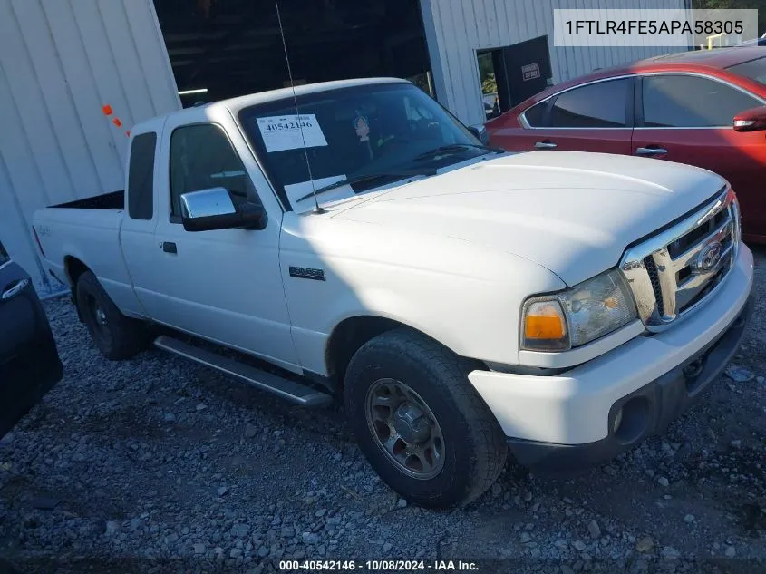 2010 Ford Ranger Super Cab VIN: 1FTLR4FE5APA58305 Lot: 40542146