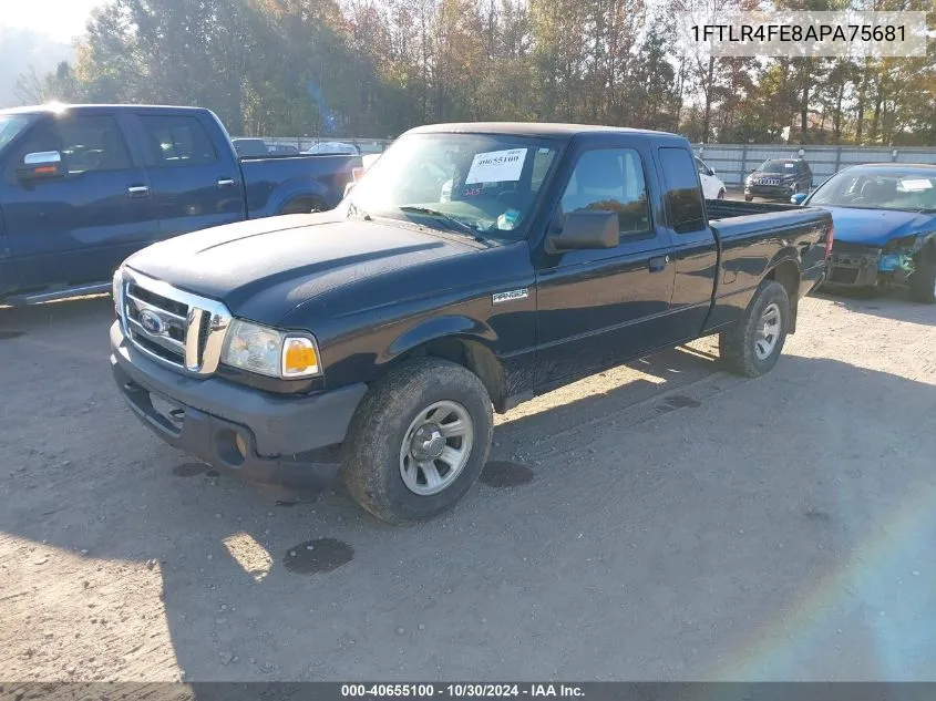 2010 Ford Ranger Sport/Xlt VIN: 1FTLR4FE8APA75681 Lot: 40655100