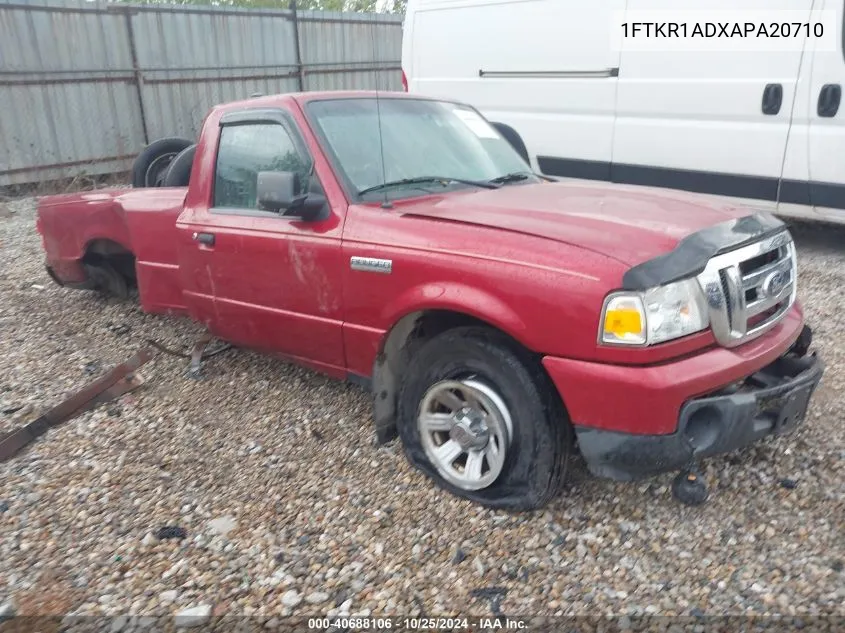 2010 Ford Ranger Xl/Xlt VIN: 1FTKR1ADXAPA20710 Lot: 40688106