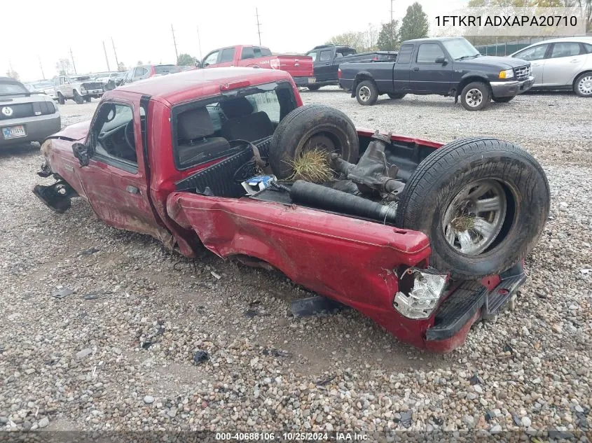 2010 Ford Ranger Xl/Xlt VIN: 1FTKR1ADXAPA20710 Lot: 40688106