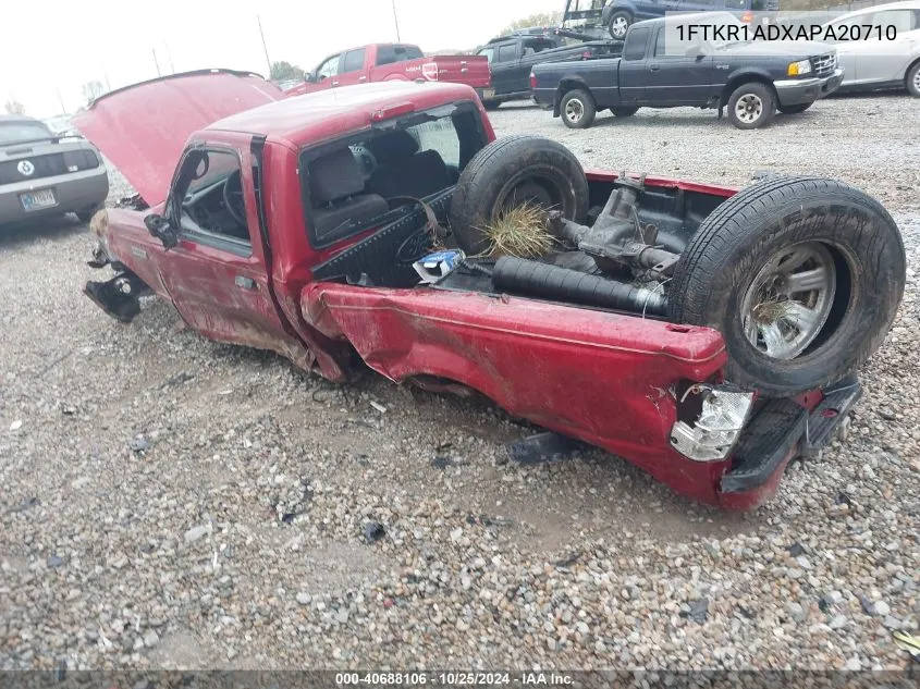 2010 Ford Ranger Xl/Xlt VIN: 1FTKR1ADXAPA20710 Lot: 40688106