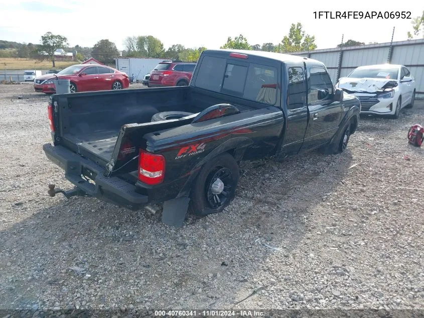 2010 Ford Ranger Sport/Xlt VIN: 1FTLR4FE9APA06952 Lot: 40760341