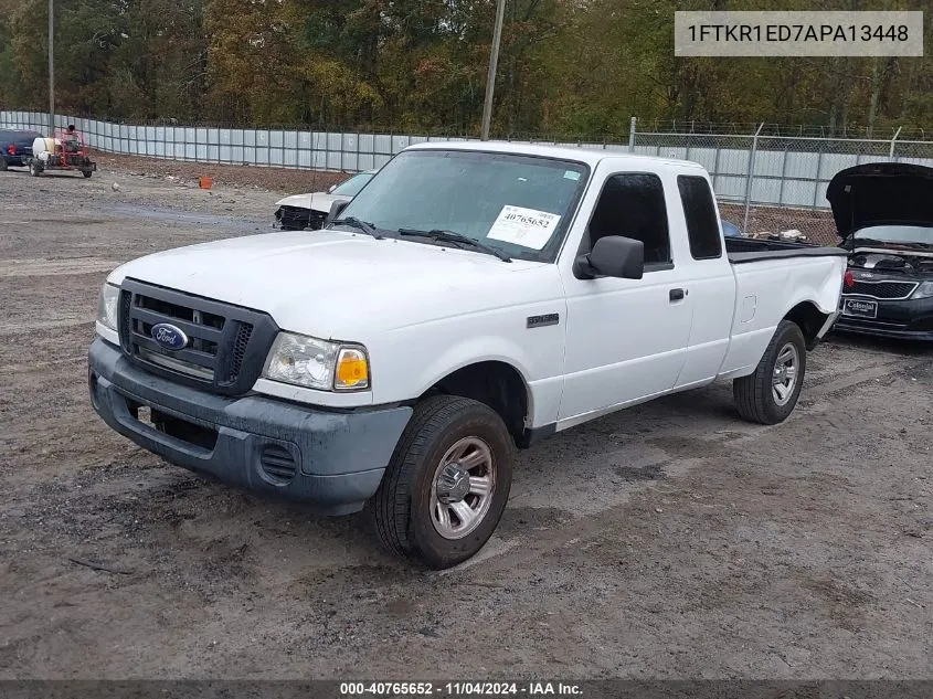 2010 Ford Ranger Xl/Xlt VIN: 1FTKR1ED7APA13448 Lot: 40765652