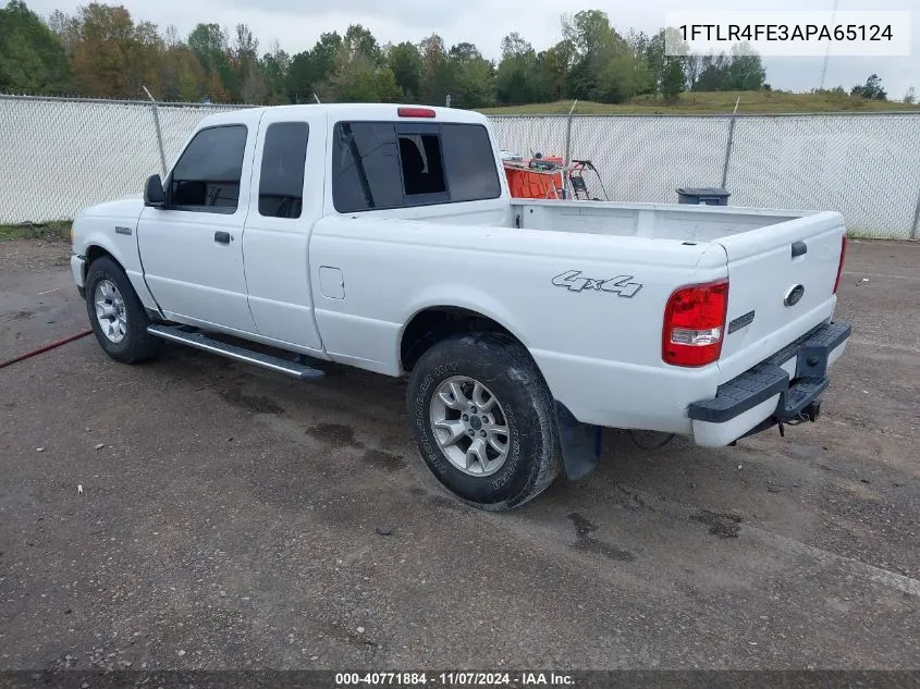 2010 Ford Ranger Sport/Xlt VIN: 1FTLR4FE3APA65124 Lot: 40771884