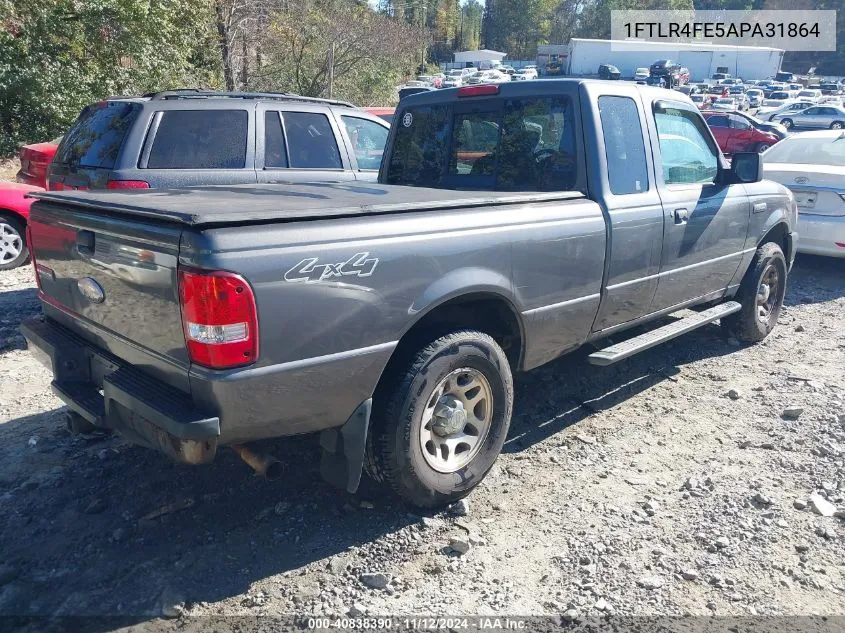 2010 Ford Ranger Sport/Xlt VIN: 1FTLR4FE5APA31864 Lot: 40838390