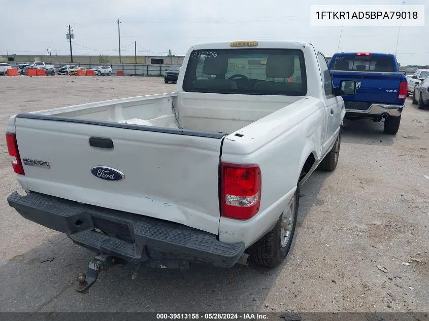 2011 Ford Ranger Xl VIN: 1FTKR1AD5BPA79018 Lot: 39513158