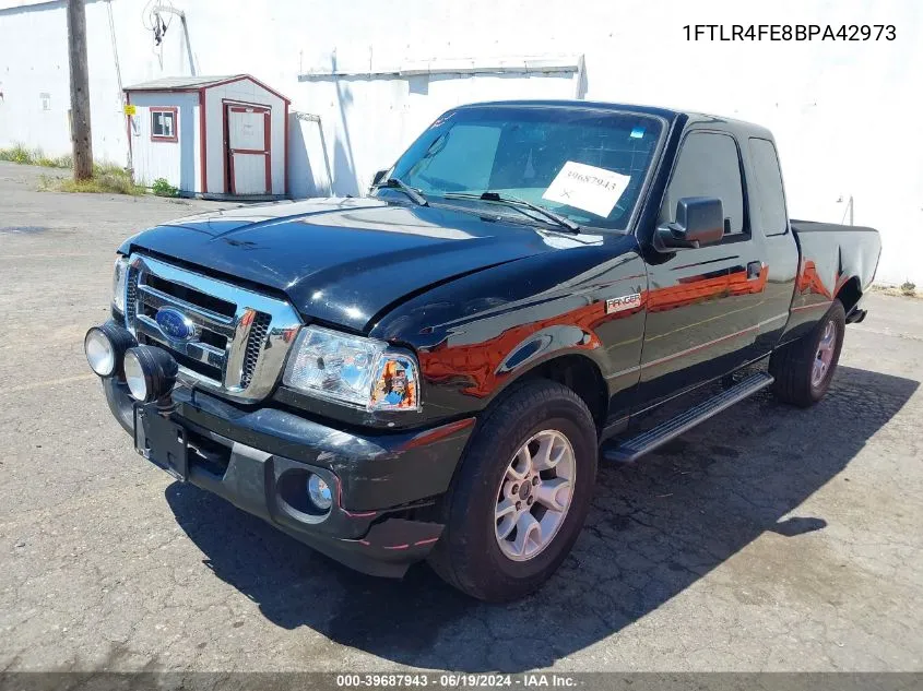 2011 Ford Ranger Xlt VIN: 1FTLR4FE8BPA42973 Lot: 39687943